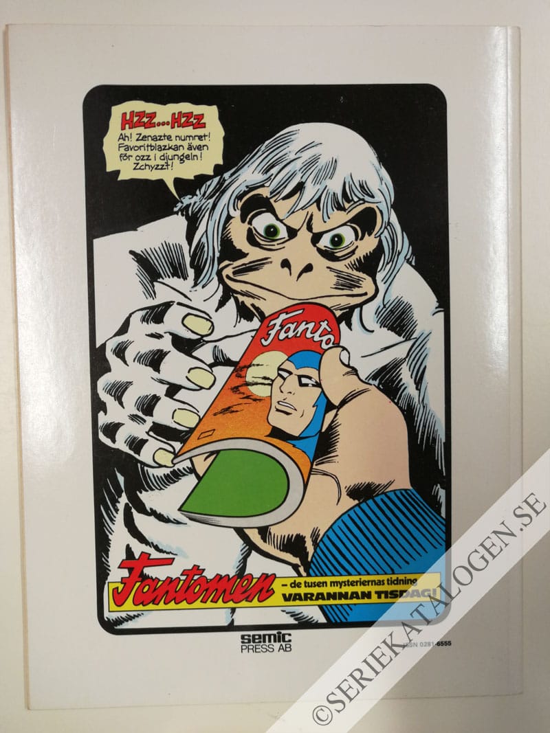 Baksida på Stålmannen mot Leksaksmannen (1986)