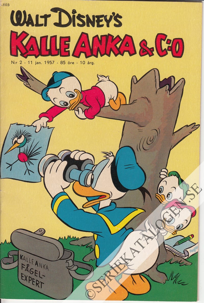 Framsida på Kalle Anka & C:o #2 (1957)