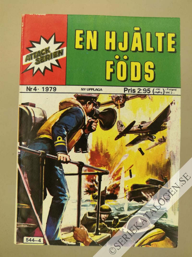 Framsida på Attackserien En hjälte föds (1979)
