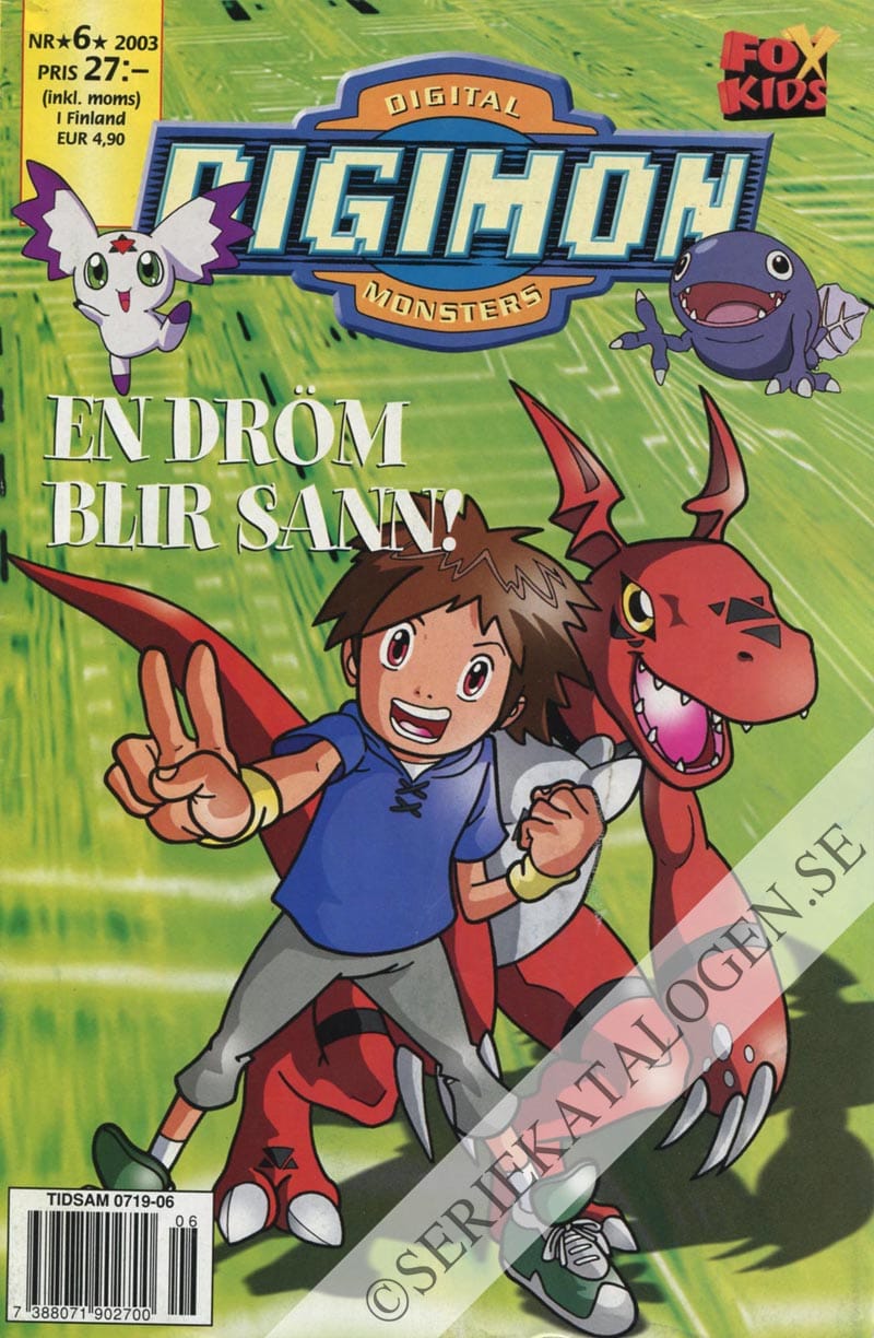 Framsida på Digimon - digital monsters En dröm blir sann! (2003)