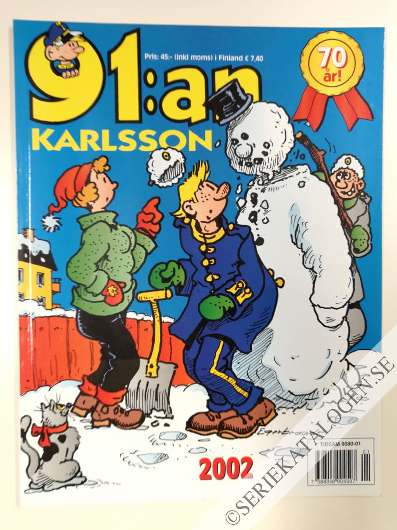 Framsida på 91:an Karlsson # (2002)