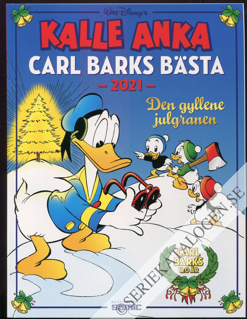 Framsida på Kalle Anka - Carl Barks bästa Den gyllene julgranen (2021)
