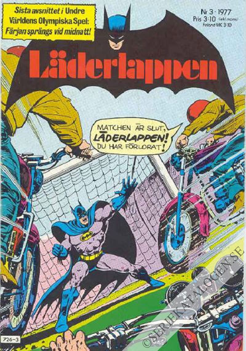 Framsida på Läderlappen och Robin #3 (1977)