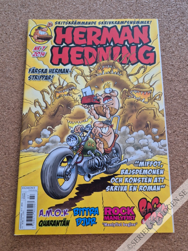 Framsida på Herman Hedning #7 (2014)
