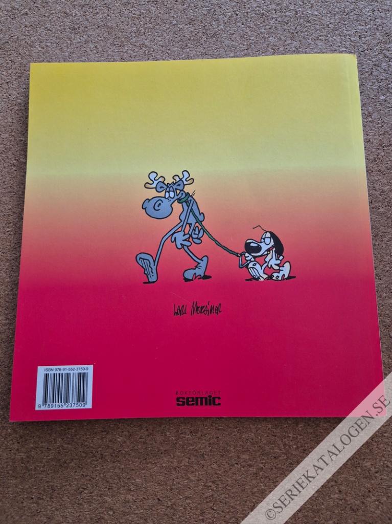 Baksida på Stora boken om ett litet hundliv "Varning för hunden!" (2008)