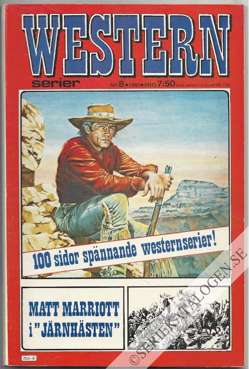 Framsida på Westernserier #8 (1981)