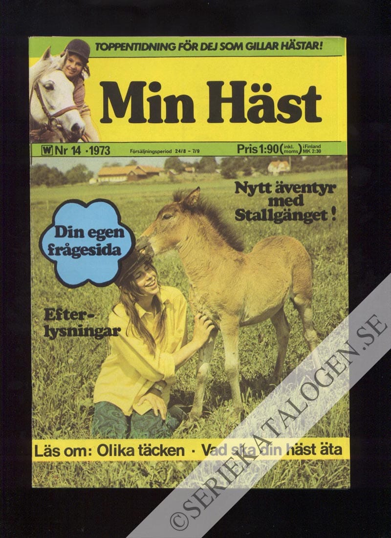 Framsida på Min häst #14 (1973)