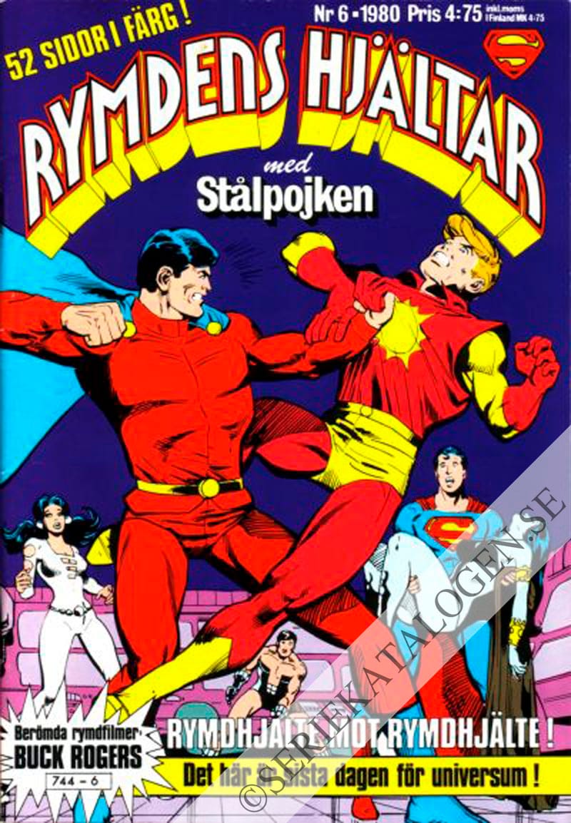 Framsida på Rymdens hjältar med Stålpojken #6 (1980)