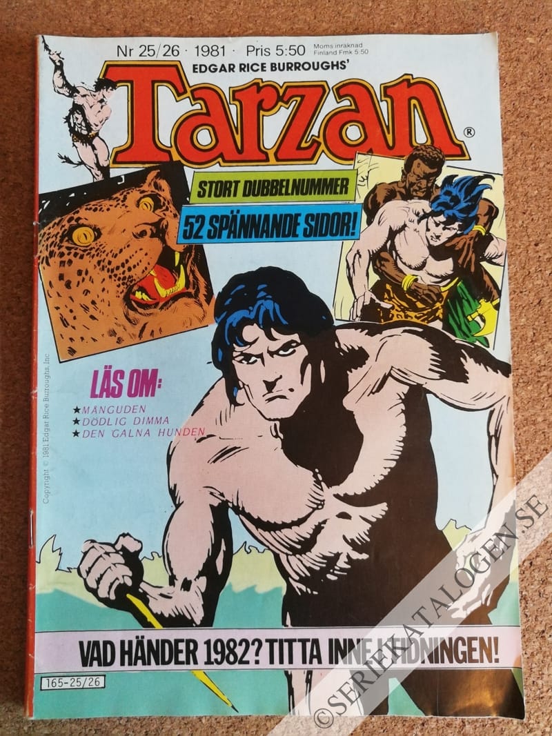 Framsida på Tarzan #25-26 (1981)
