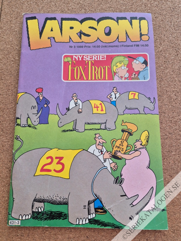 Framsida på Larson! #3 (1989)