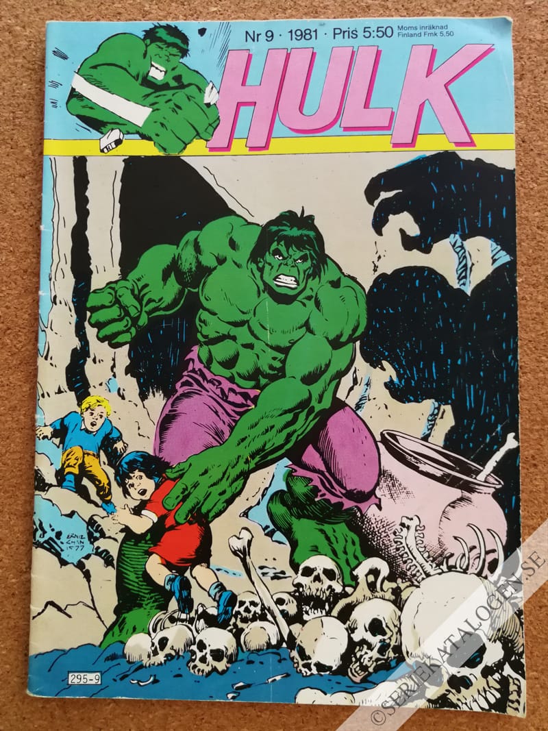 Framsida på Hulk #9 (1981)