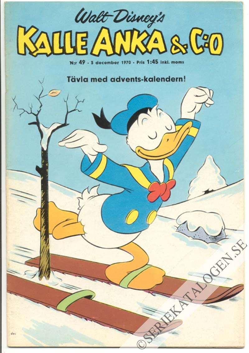 Framsida på Kalle Anka & C:o #49 (1970)