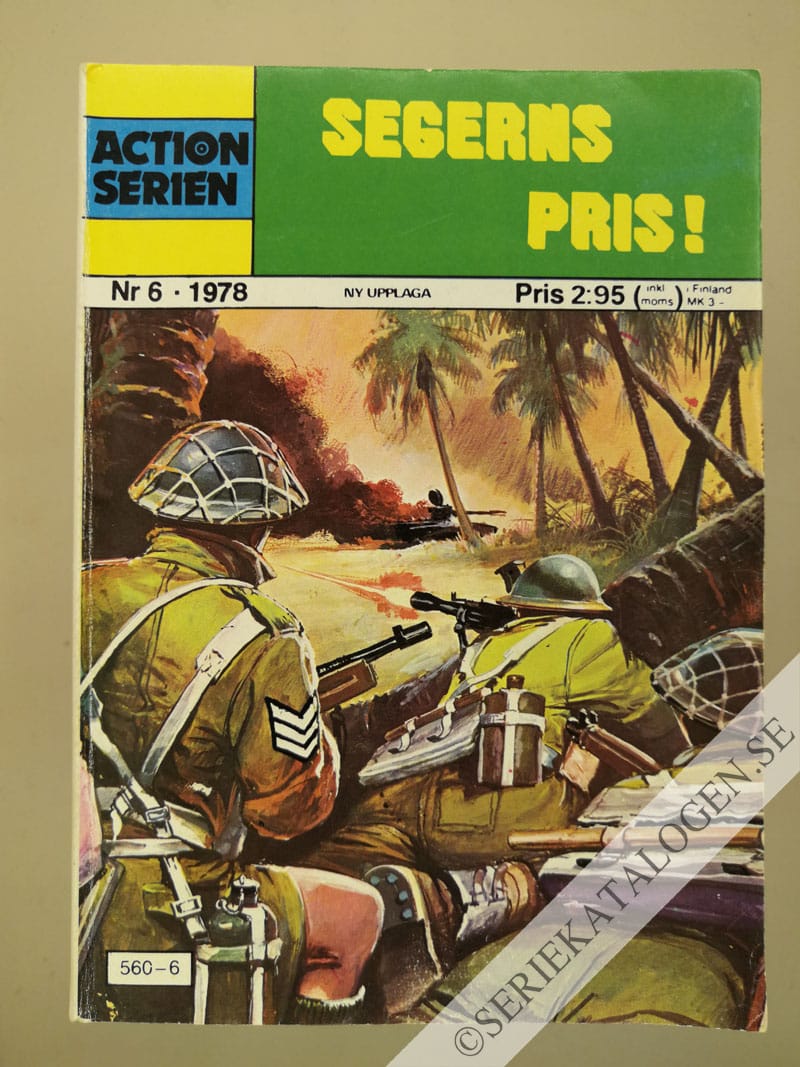 Framsida på Actionserien Segerns pris! (1978)