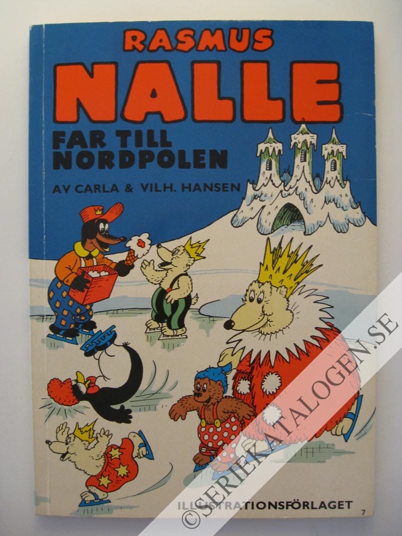 Framsida på Rasmus Nalle Rasmus Nalle far till nordpolen (1968)