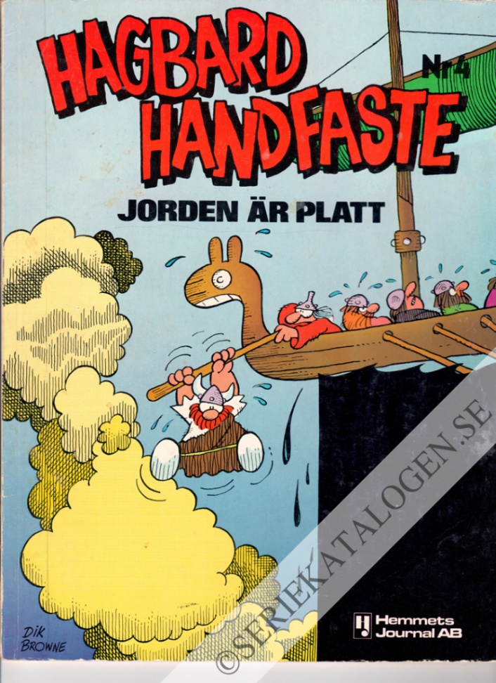 Framsida på Hagbard Handfaste Jorden är platt (1979)