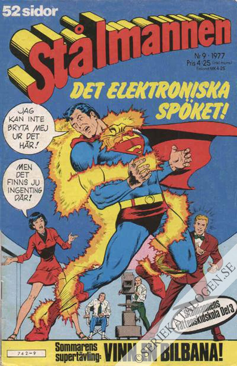 Framsida på Stålmannen #9 (1977)