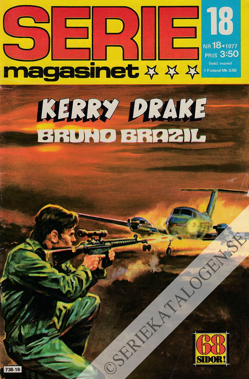 Framsida på Seriemagasinet #18 (1977)