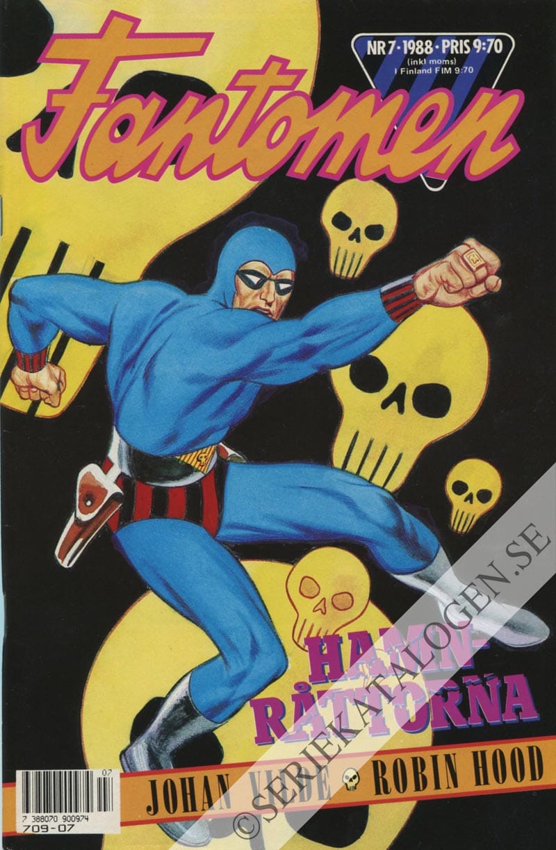 Framsida på Fantomen #7 (1988)