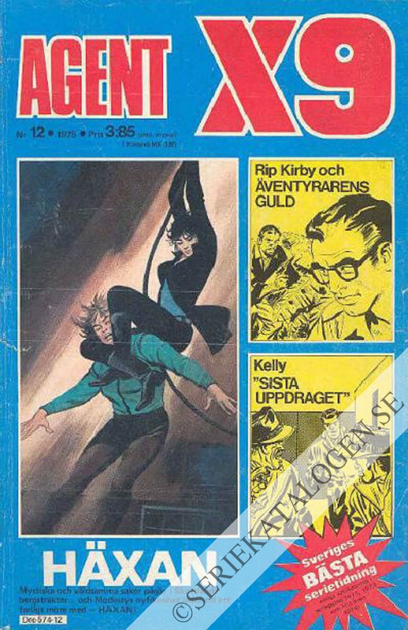 Framsida på Agent X9 #12 (1975)