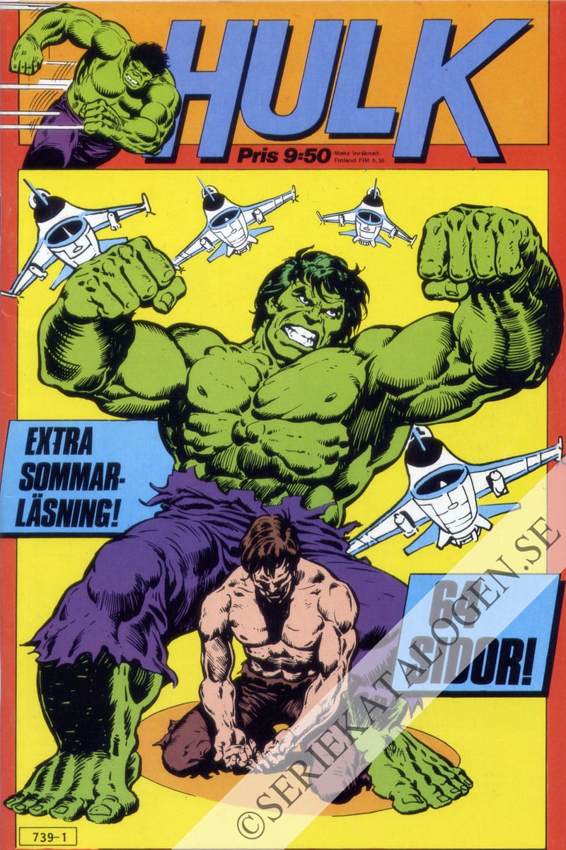 Framsida på Hulk extra sommarläsning # (1984)