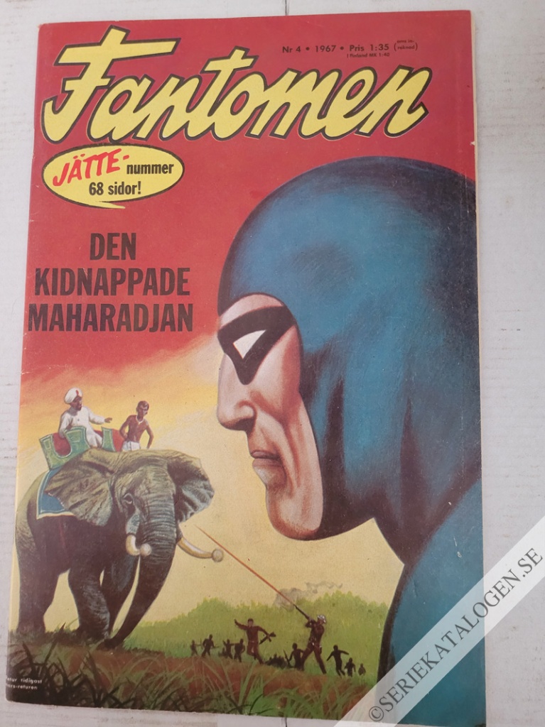Framsida på Fantomen #4 (1967)