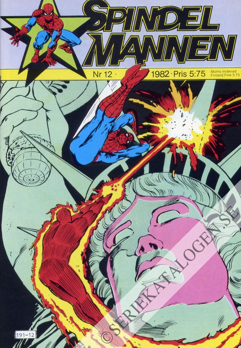 Framsida på Spindelmannen #12 (1982)