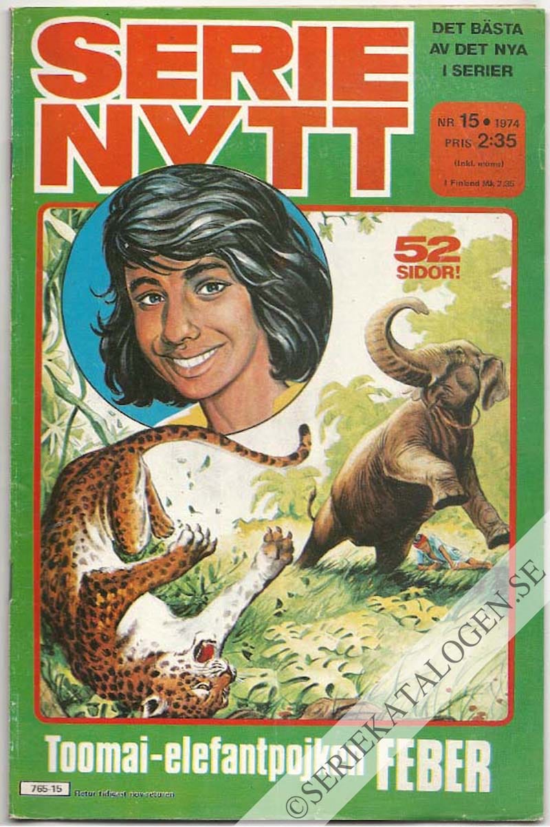 Framsida på Serie-Nytt #15 (1974)