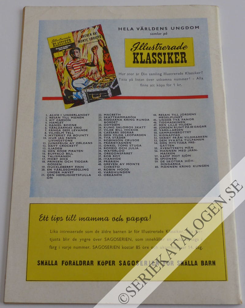 Baksida på Kamp mot sjön (1958)