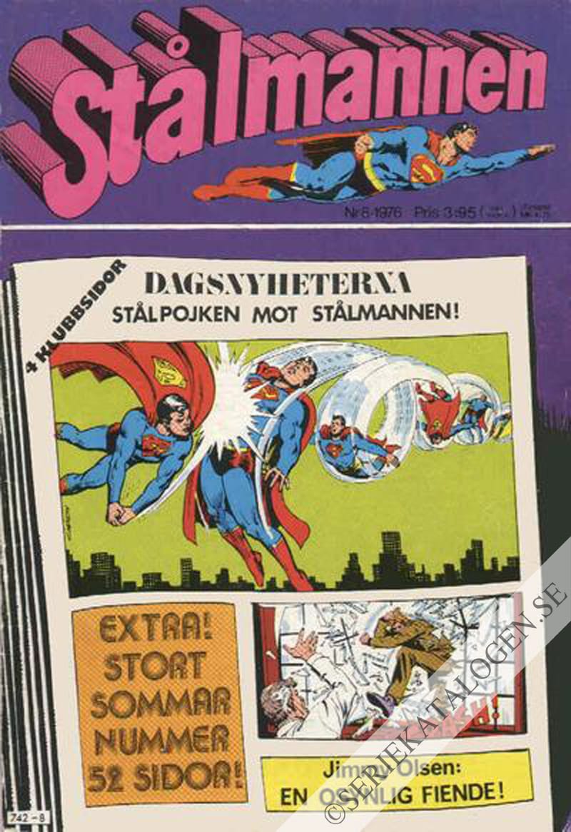Framsida på Stålmannen #8 (1976)
