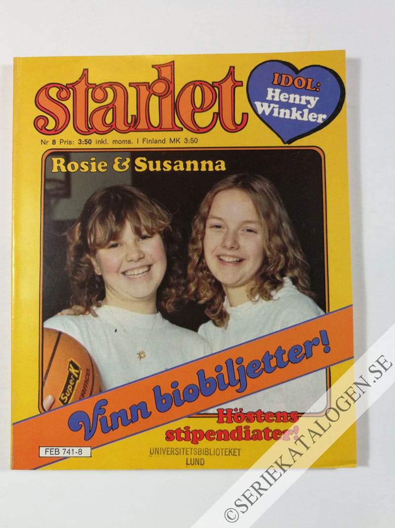 Framsida på Starlet #8 (1980)