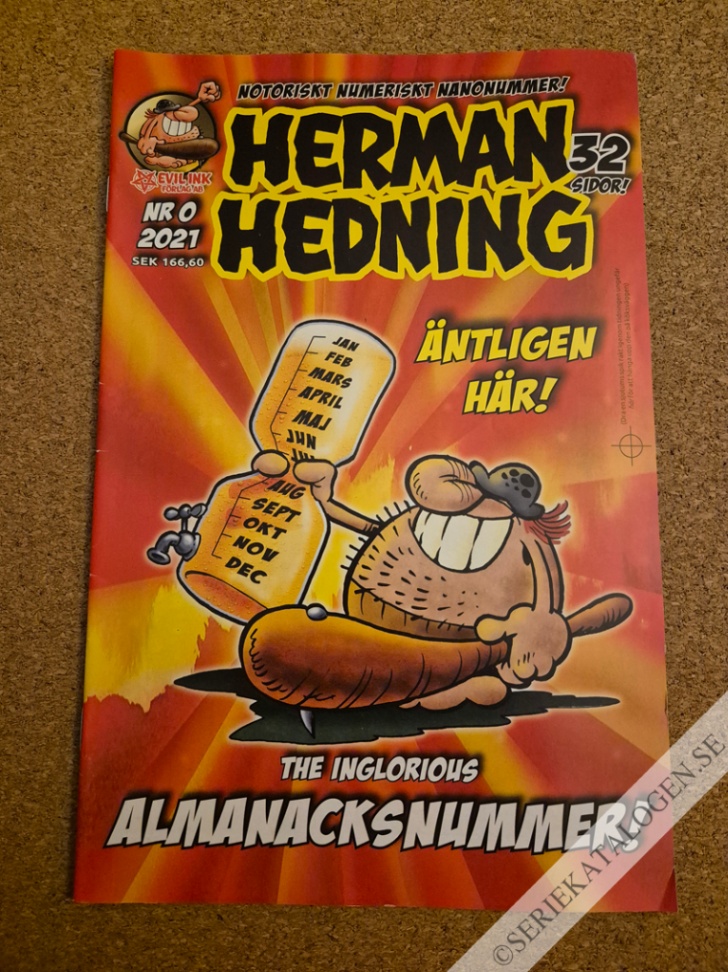 Framsida på Herman Hedning #0 (2021)
