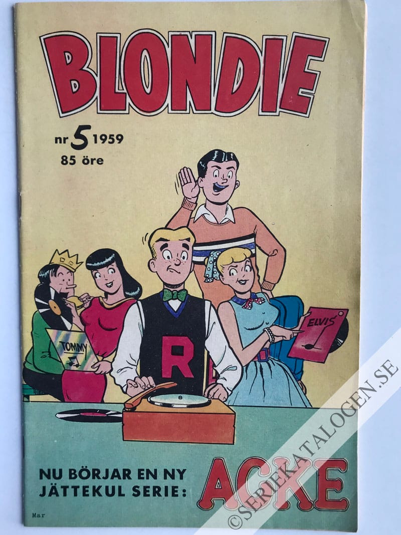 Framsida på Blondie #5 (1959)