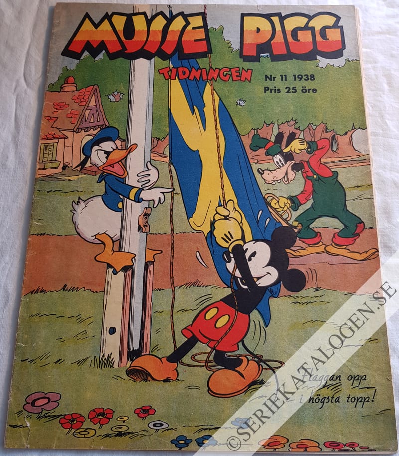 Framsida på Musse Pigg-tidningen #11 (1938)