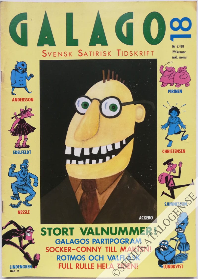 Framsida på Galago #2 (1988)