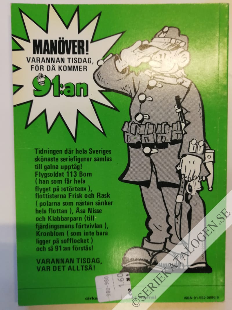 Baksida på Tuffa Viktor - klämtaren (1973)