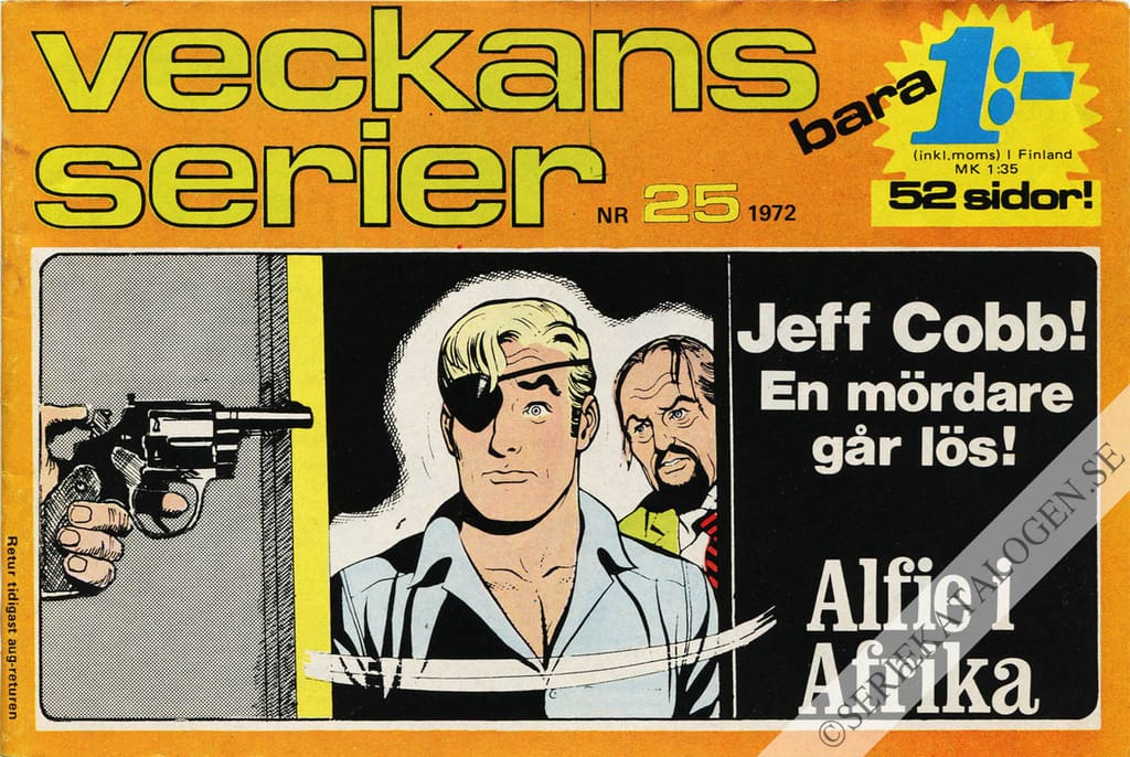 Framsida på Veckans serier #25 (1972)