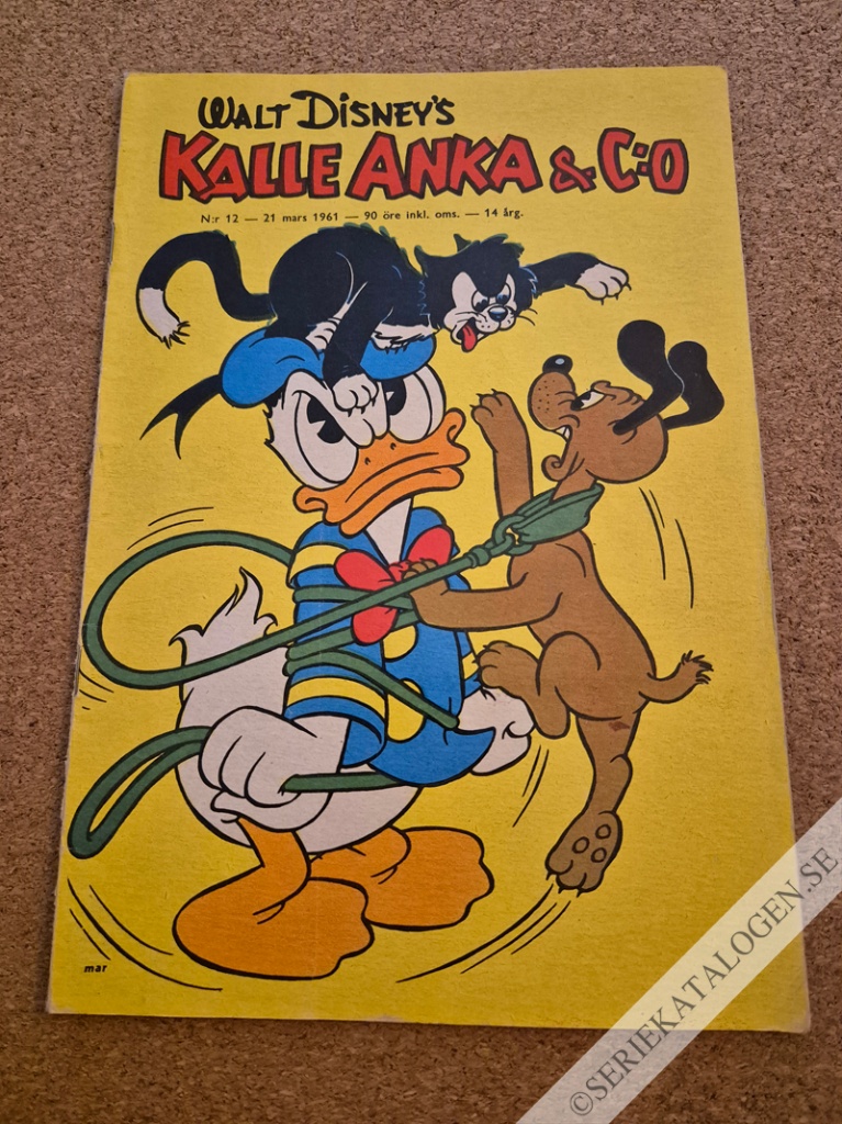 Framsida på Kalle Anka & C:o #12 (1961)