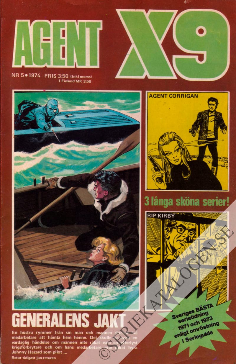 Framsida på Agent X9 #5 (1974)