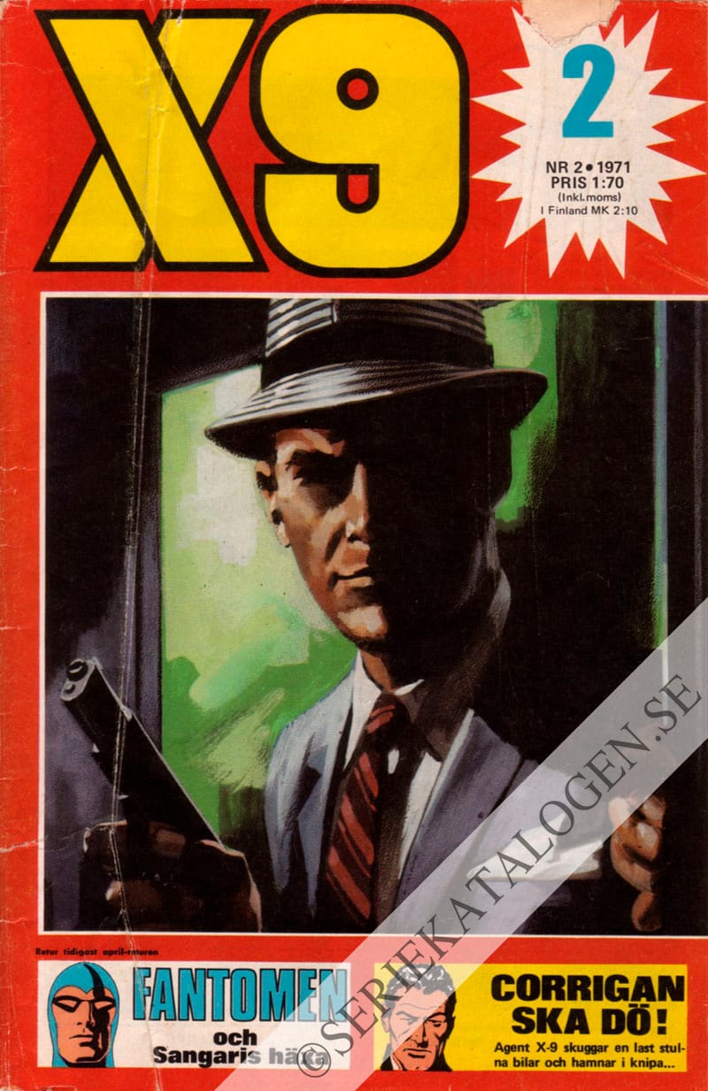 Framsida på X9 #2 (1971)