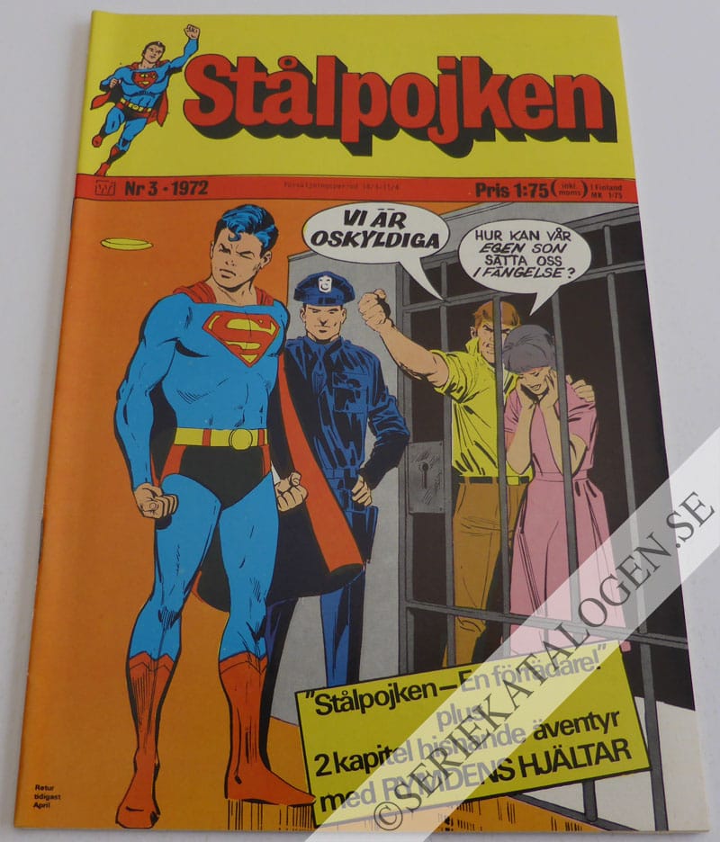 Framsida på Stålpojken #3 (1972)