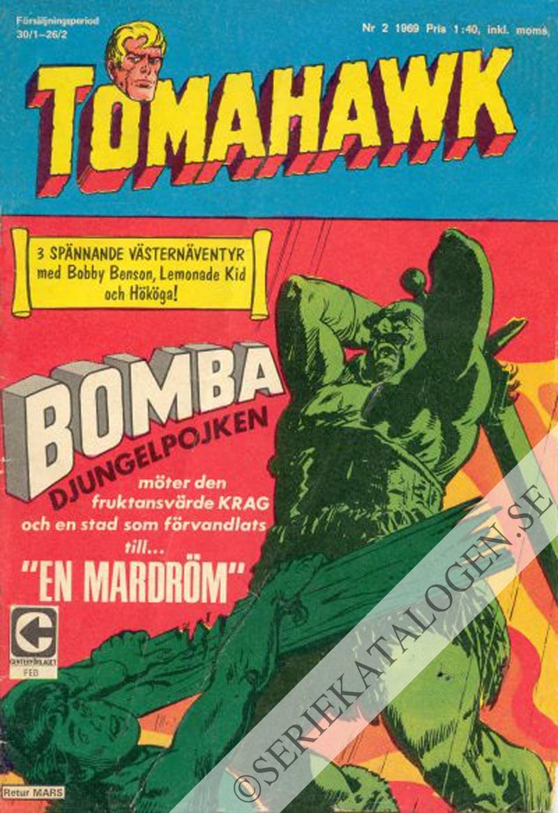 Framsida på Tomahawk #2 (1969)