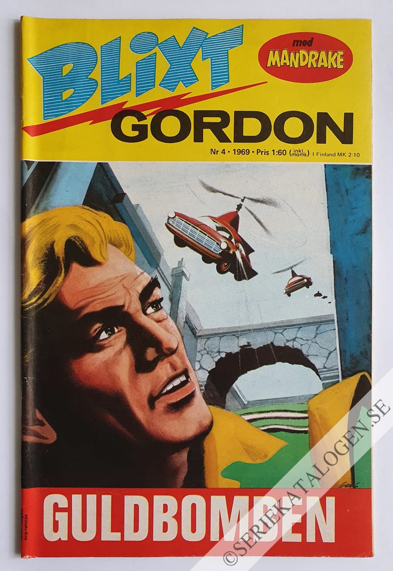 Framsida på Blixt Gordon #4 (1969)