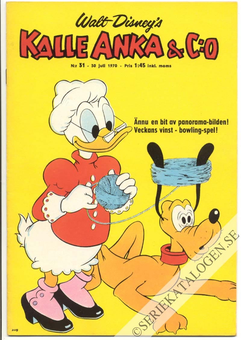Framsida på Kalle Anka & C:o #31 (1970)