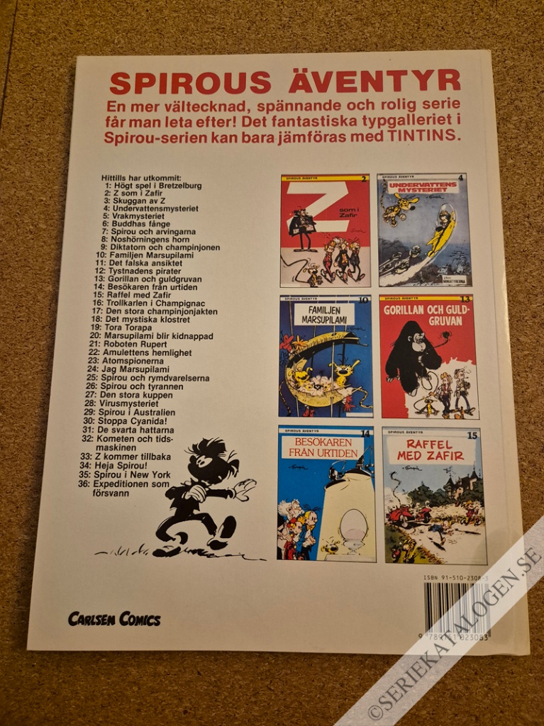 Baksida på Raffel med Zafir (1990)