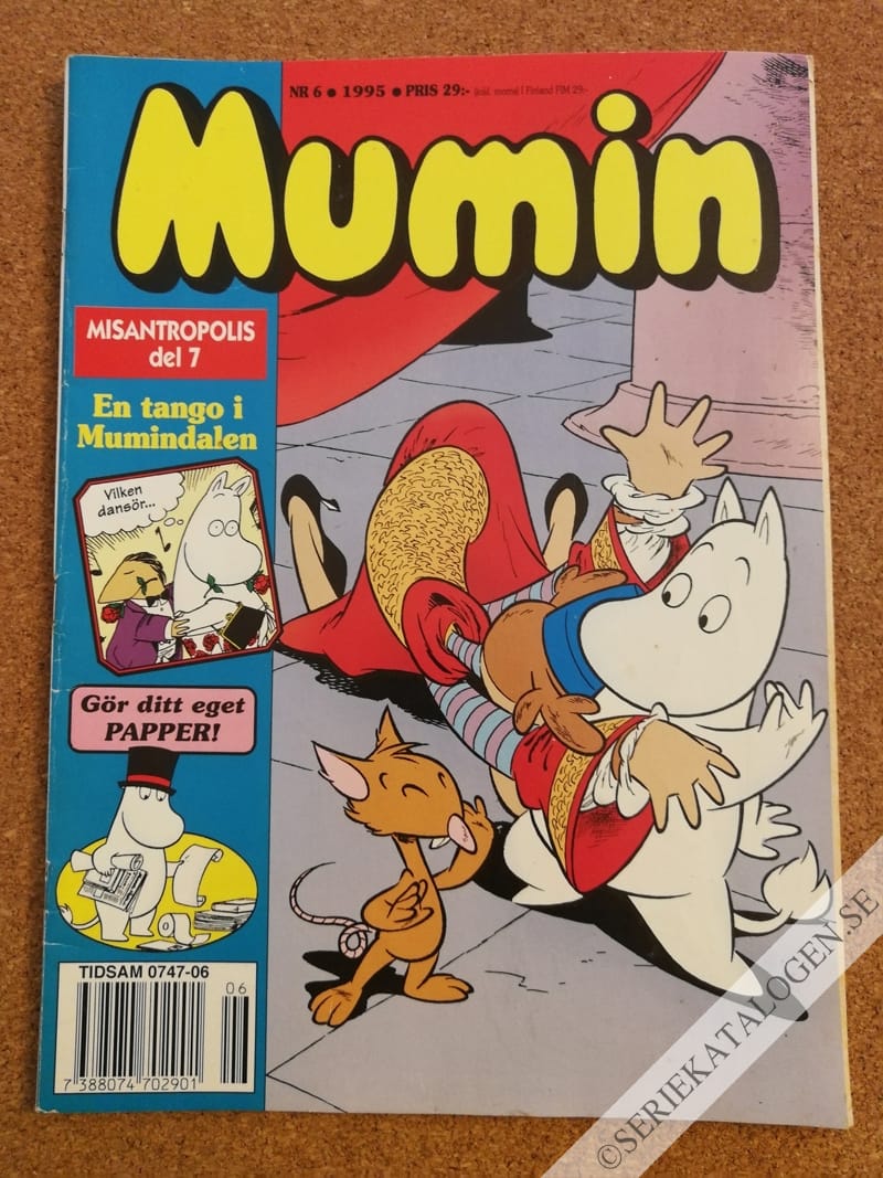 Framsida på Muminmagasinet #6 (1995)