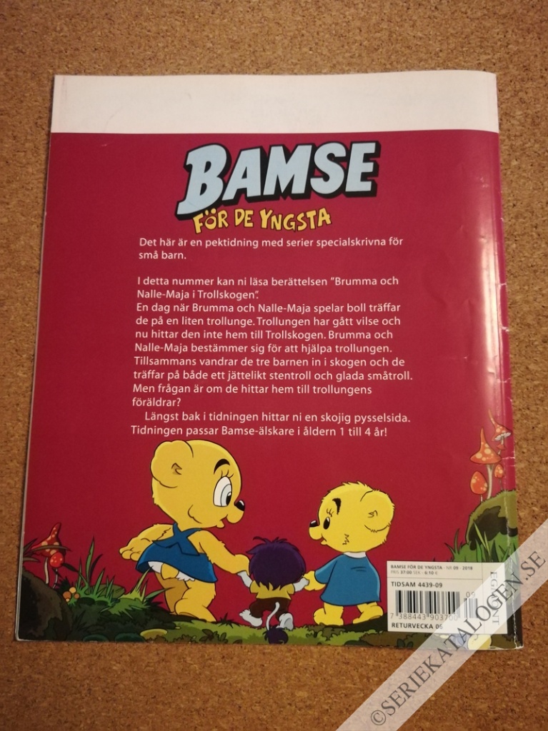 Baksida på Brumma och Nalle-Maja i Trollskogen (2018)