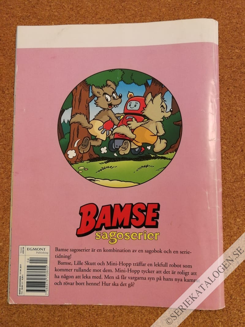 Baksida på Bamse och Robbi (2017)