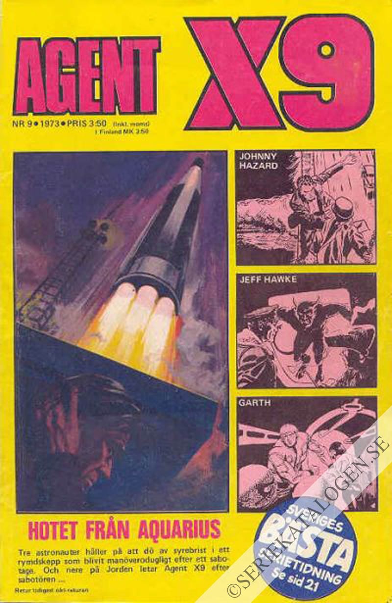 Framsida på Agent X9 #9 (1973)