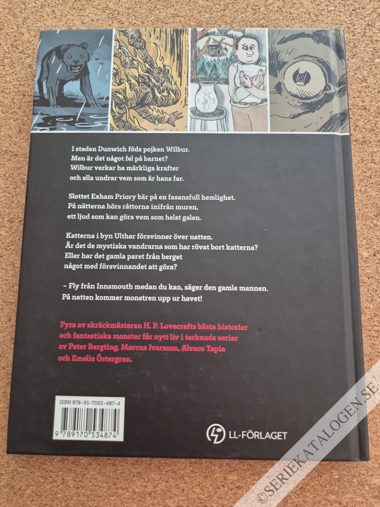 Baksida på Skräcken i Dunwich och andra berättelser (2014)