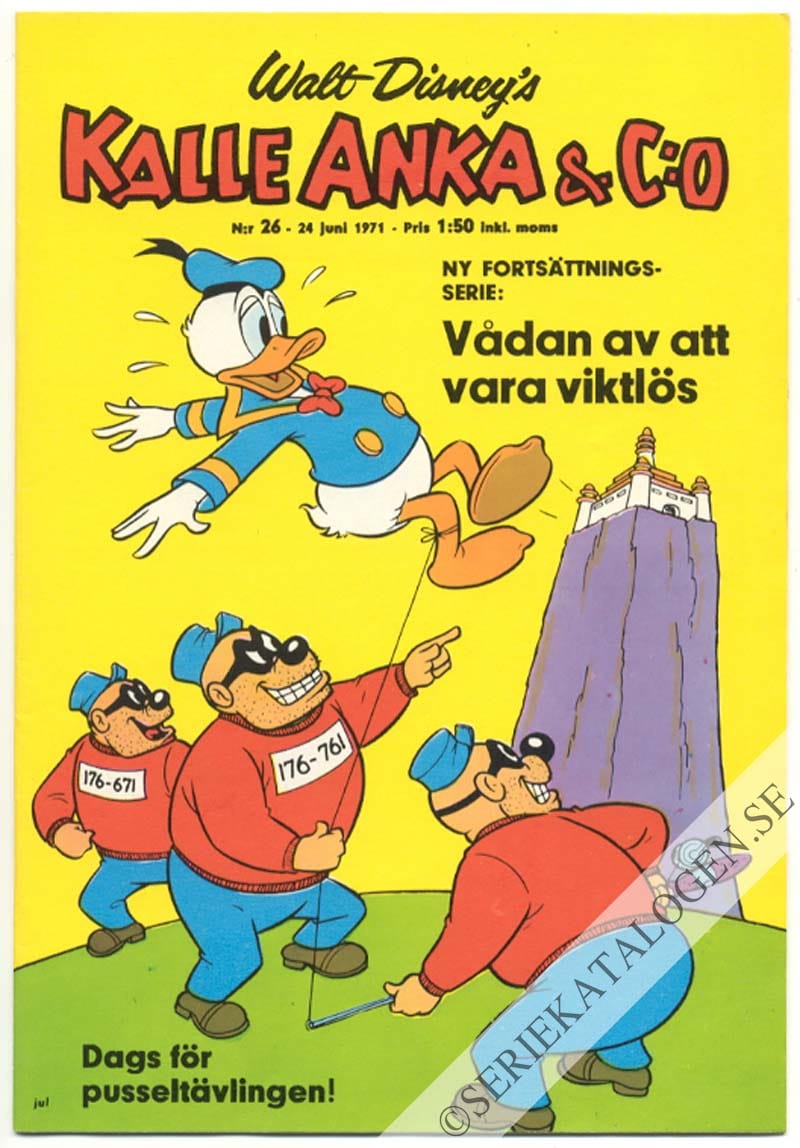 Framsida på Kalle Anka & C:o #26 (1971)
